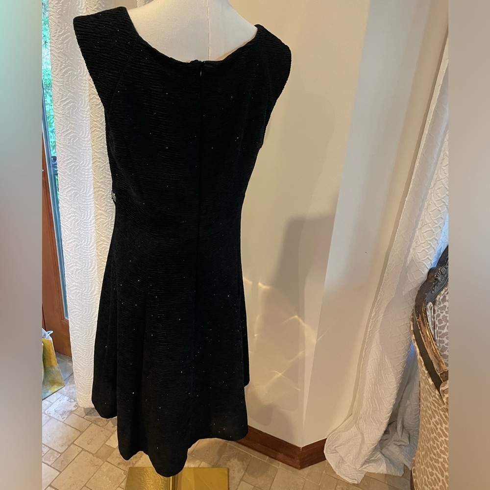 Scarlett Elegant Black Sleeveless Rhinestone Glitter Dress EUC 12 - Picture 6 of 6